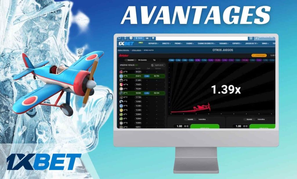 1xBet Mali casino Avantages du jeu Aviator