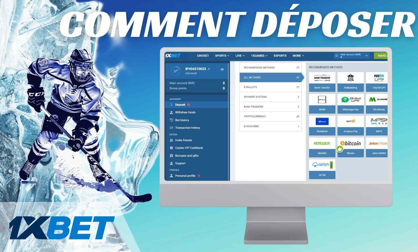 1xBet Mali guide Comment déposer sur site