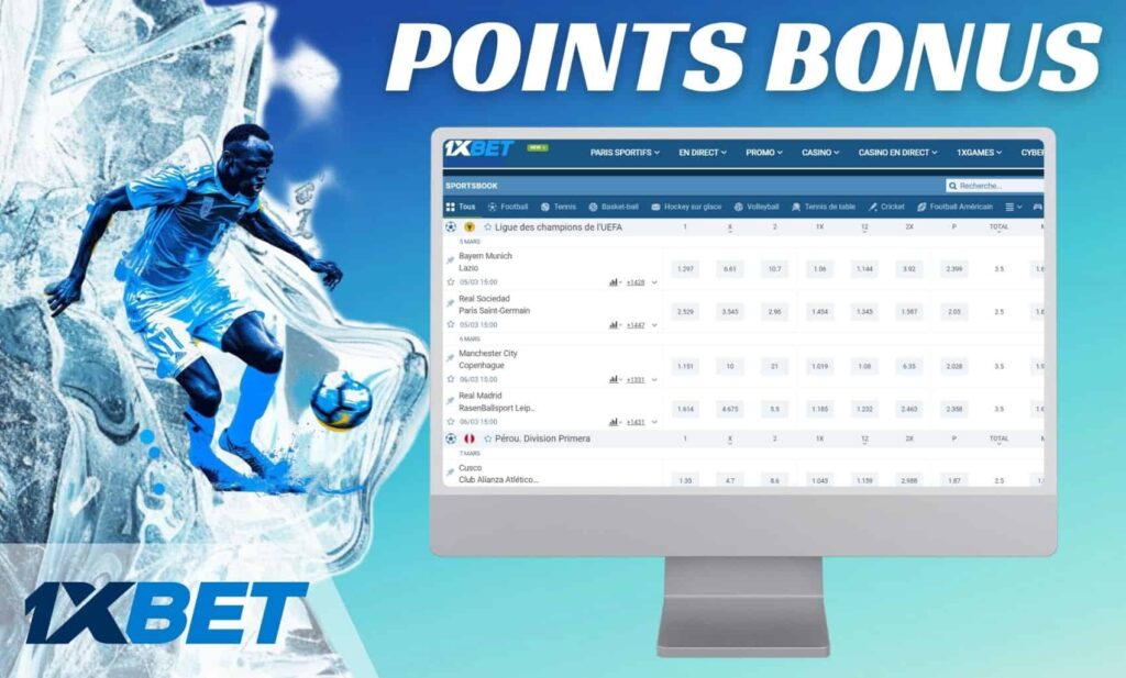 1xBet Mali Comment obtenir des points bonus