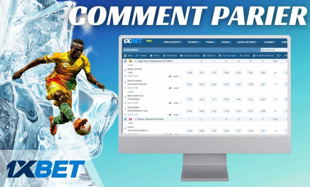 1xBet Mali Comment parier sur site guide