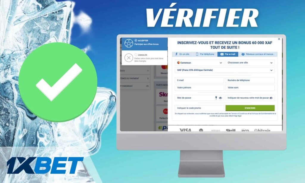 1xBet Mali site Comment vérifier un compte