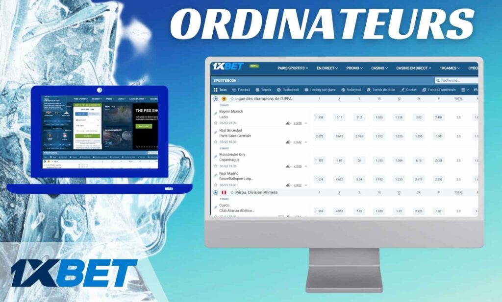 1xBet Mali Ordinateurs de bureau et portables