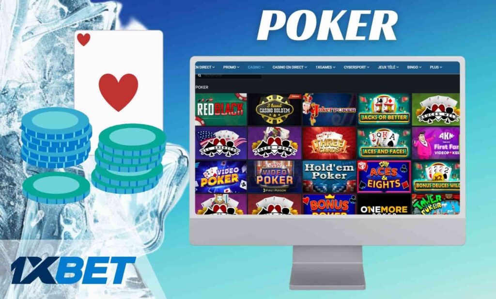 1xBet Mali Poker informations sur les jeux de casino