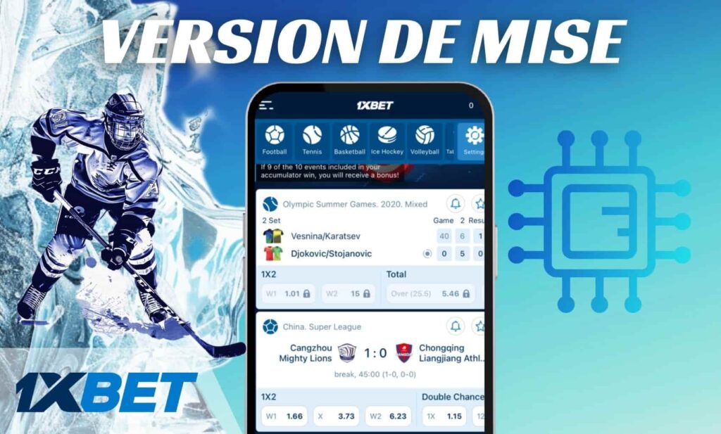 1xBet Mali application Version de mise à jour